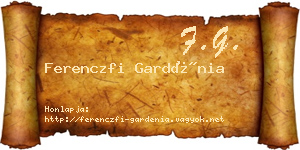 Ferenczfi Gardénia névjegykártya